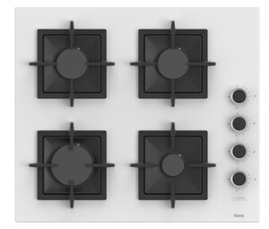 Ferre SC206 Flameart Beyaz Cam Ankastre Ocak