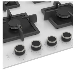  Ferre SC206 Flameart Beyaz Cam Ankastre Ocak