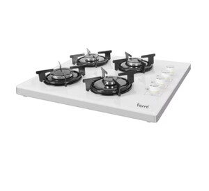 Ferre 2240 CE Beyaz Cam Set Üstü Ocak