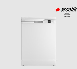 Arçelik 6466 6 Programlı Beyaz Bulaşık Makinesi