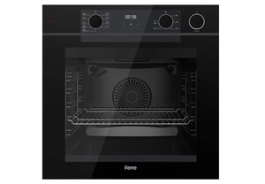 Ferre Fryart Steam QEP64CS Siyah Ankastre Fırın