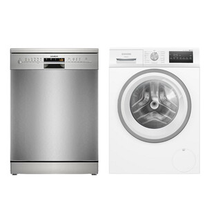 Siemens Çeyiz Paketi , SN216I00DT Bulaşık Makinesi , WM12N200TR Çamaşır Makinesi