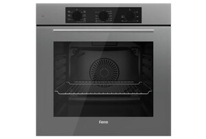  Ferre Gri Ankastre Set QBL62CPR Ankastre Fırın,CS208 60cm Ankastre Ocak, D079-SA SilentArt Cam Davlumbaz