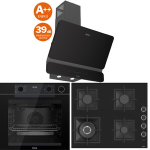 QEP64CS Ankastre Fırın, SC405-WFA Ankastre Ocak, D080-SA SilentArt Davlumbaz