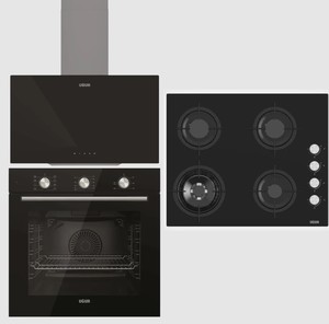 Uğur Ankastre Set UAF 6011D SCPET Fırın, UAO 6041W3 SCY RSR1 Ocak , UAD 6012G SA3D Davlumbaz