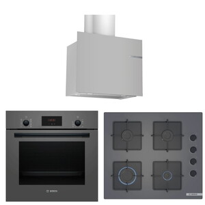 Bosch Ankastre Set HBF512BH1T, POP6C9P31O, DWF65AJ70T
