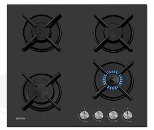  Simfer 3031 N Doğalgazlı Siyah Cam Set Üstü Ocak