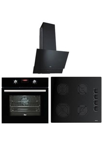 Teka Chef 5 Ankastre Set (HAK 625 BK Fırın + GBE 64002 KBC BK Ocak +ATV 60 Siyah Davlumbaz)