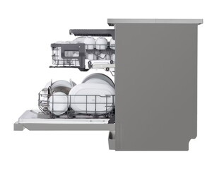  LG DFC533FV Üstün Buhar Teknolojisi Yapay Zeka Destekli Ayarlanabilir 3 Raflı QuadWash™ Bulaşık Makinesi
