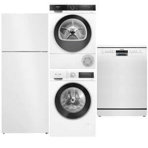 Siemens Çeyiz Seti - KD55NNWE0N Buzdolabı - SN216W00D Bulaşık Makinesi - WG52A202TR Çamaşır Makinesi - WQ52G20ITR Çamaşır Kurutm