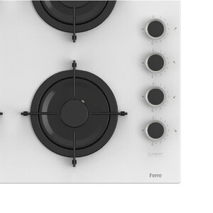  Ferre CS206 Beyaz Cam Ankastre Ocak