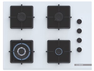 Bosch POH7C2P30O Wok Gözlü Beyaz Cam Ankastre Ocak