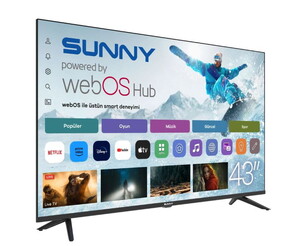 webOS televizyon Sunny SN43FPRL Full HD 43' 109 Ekran Uydu Alıcılı webOS Smart LED TV