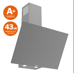  QBL62CPR Gri Ankastre Fırın, SS208 60cm Gri Ankastre Ocak, D079-SA Gri SilentArt Tek Cam Davlumbaz