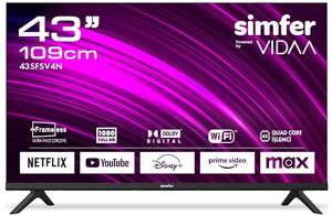Simfer 43SFSV4N Full HD 43' 109 Ekran Uydu Alıcılı Smart LED TV