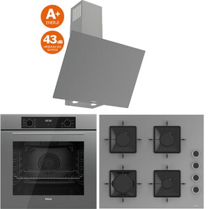 QBL63CPR Ankastre Fırın, SS208 Ankastre Ocak, D079-SA SilentArt Davlumbaz